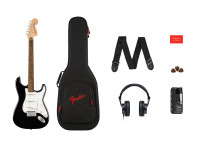 Fender Affinity Series Stratocaster Mustang Micro Pack Laurel Fingerboard Black Fender Affinity Series Stratocaster Mustang Micro Pack Laurel Fingerboard Black